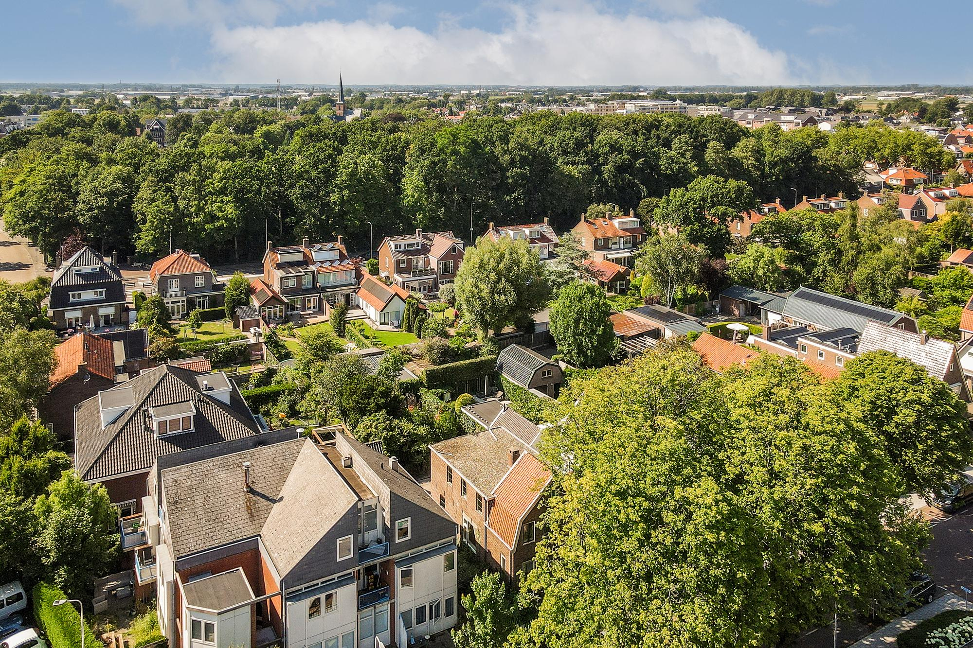 Woonwijk vol groen